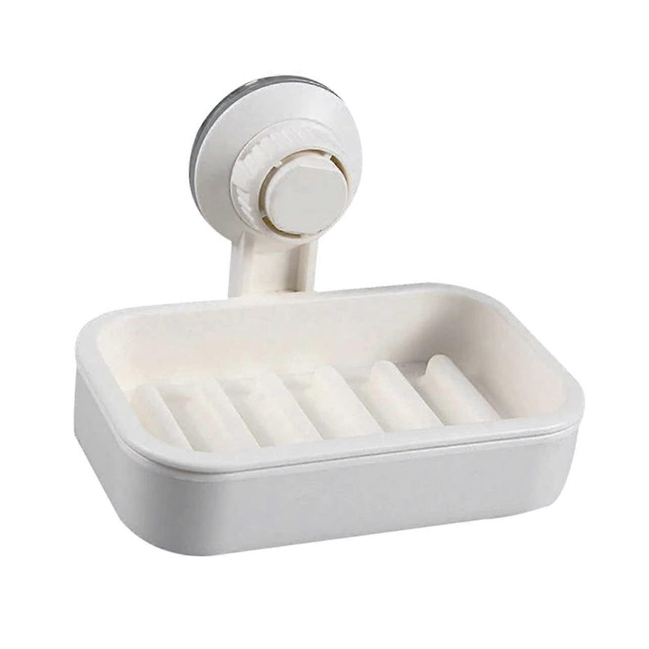 Wall-Absorbing Suction Cup Dish Soap Holder for Bathroom Compact Space-Saving Design Clear Plastic Wall-Mounted Organizer
