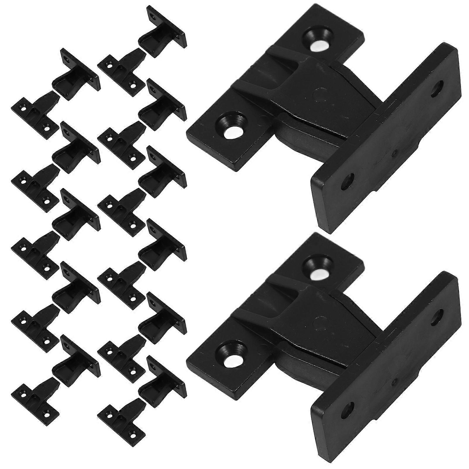 12 Set False Front Cabinet Clips Plastic Bracket Fake Drawer Clips ...