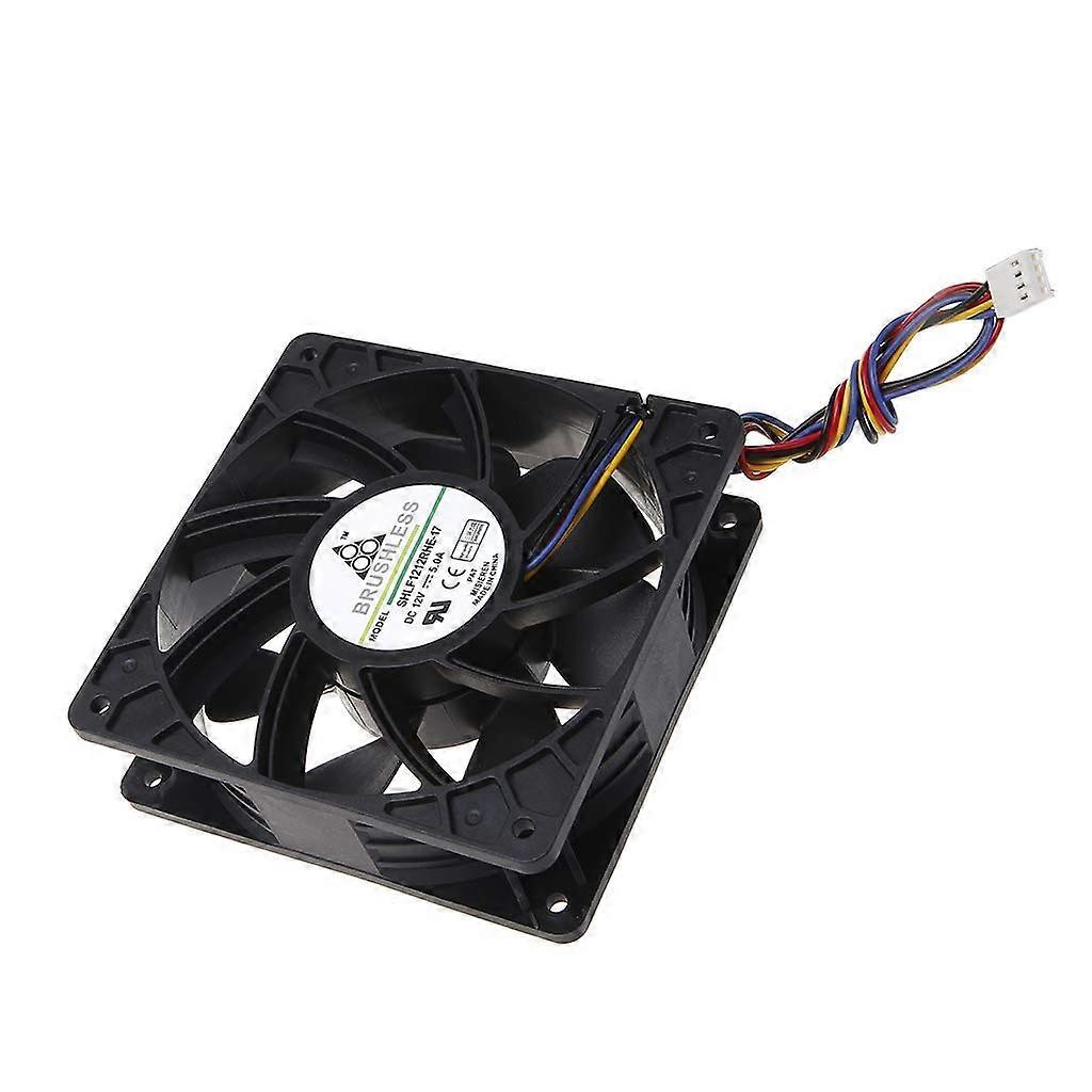 Cooling Fan 12038 12V 5A Dual Ball Bearing Brushless 4Pin for S7 S9 D3 L3 E9 T9 Server Computer Cases