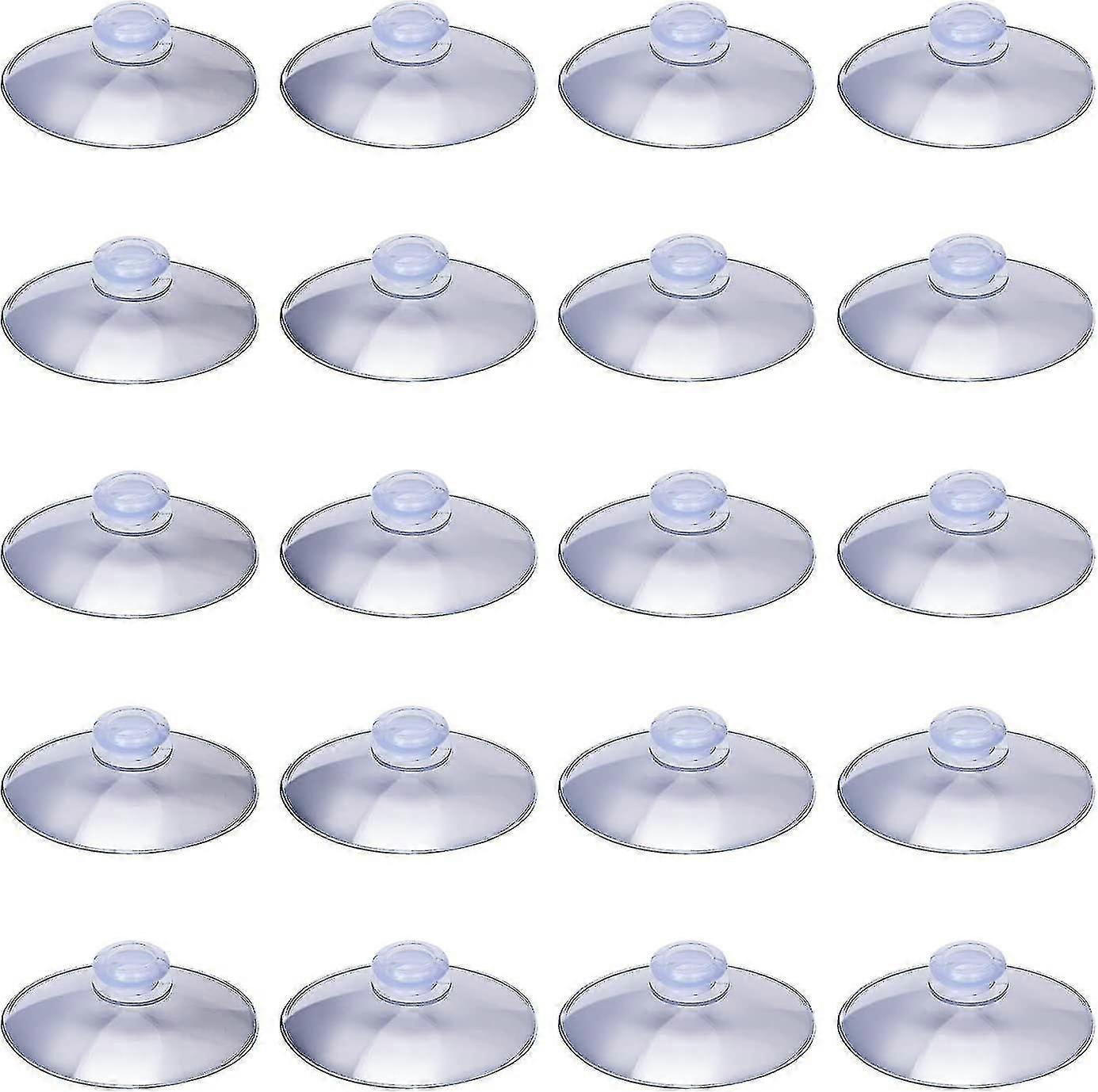 Yaju Clear Plastic Suction Cup Without Hooks Kitchen Suction Cup, 20mm30pcs