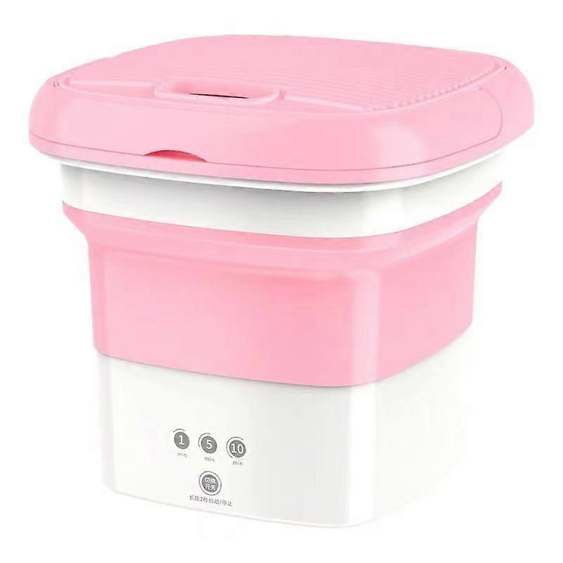 Mini Folding Washing Machine Household Portable Touch Button Turbo Personal Rotating Automatic Cycle Cleaning Washer For Travel