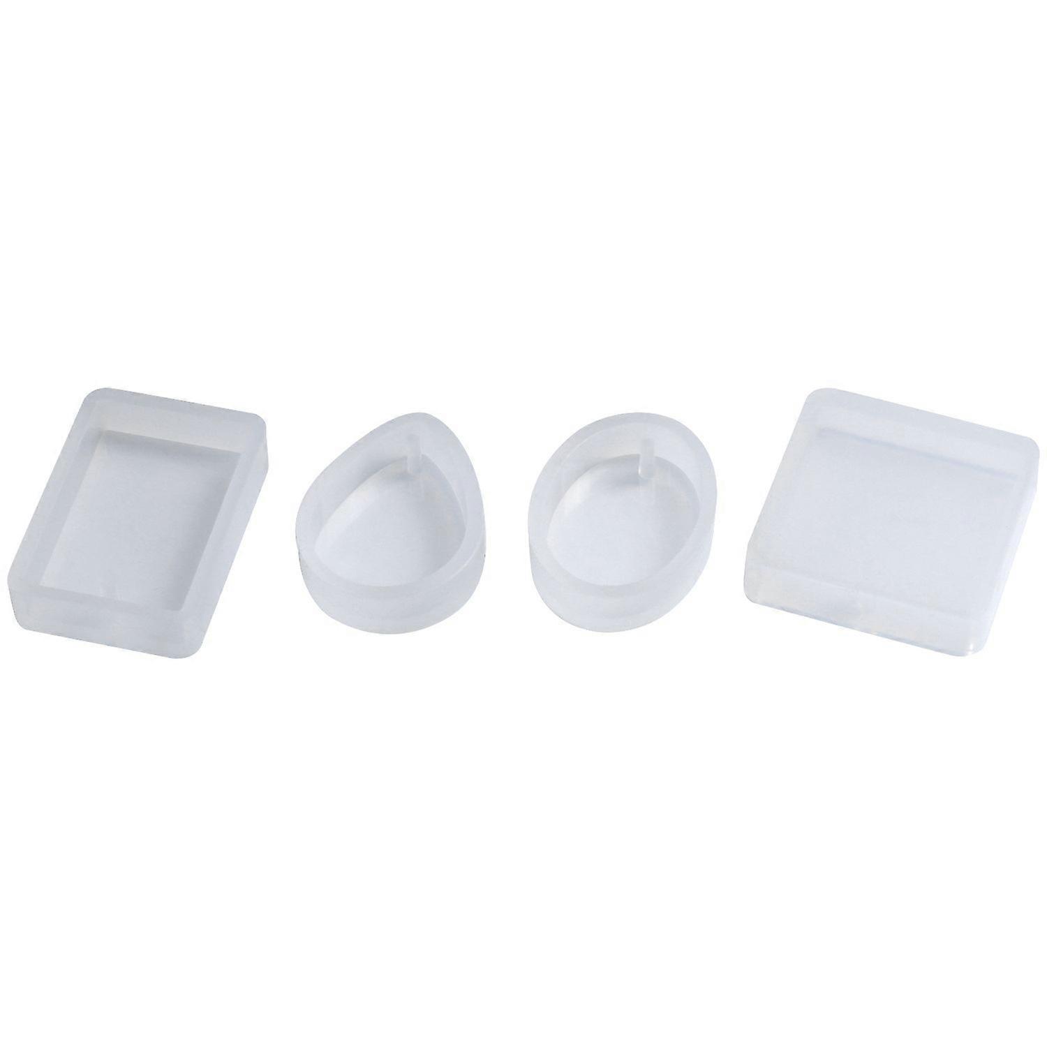 15 Pack Silicone Resin Pendant Mould Jewellery With Hanging Hole For Diy Jewelry 5 Shapes