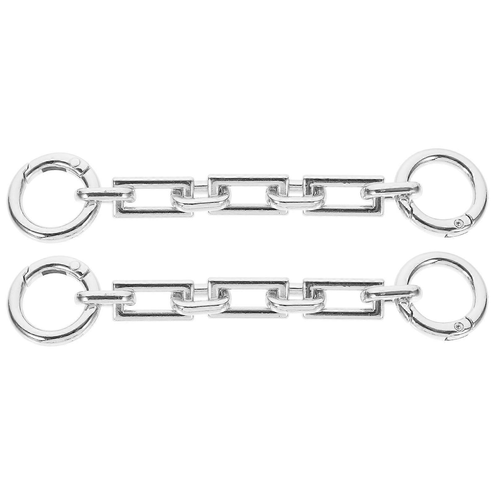 2Pcs Alloy Bag Extension Chain DIY Handbag Replacement Extension Chain Purse Chain