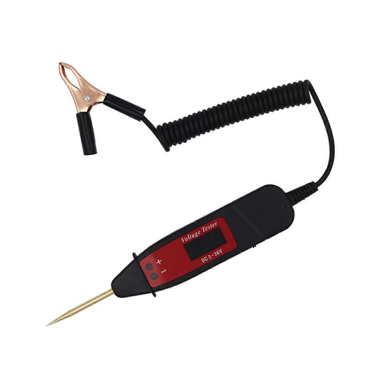 Digital Circuit Tester LCD Display Compact Voltage Detector Car Electrical System Circuit Diagnosis