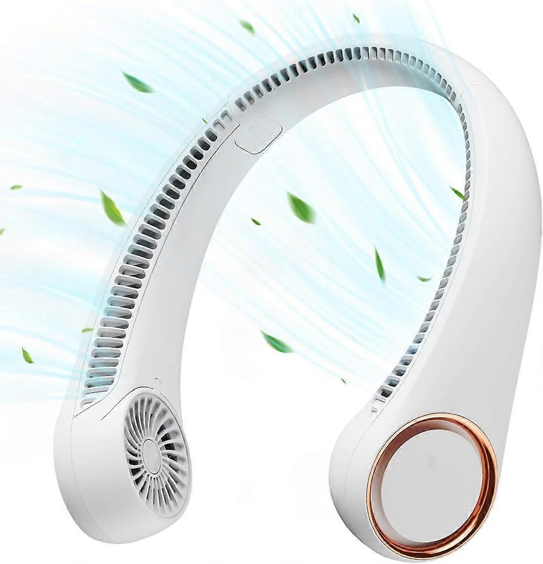 2025 Ultimo modello di ventilatore da collo portatile, 72 uscite d'aria senza lame di raffreddamento