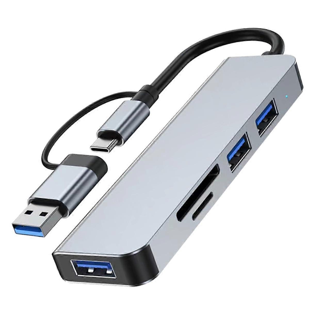 Docking Station Multiple Port Multi-Port Hub Additional Ports for Laptop Hub Extension Splitter Expander Adapter Hub for Laptop Hub