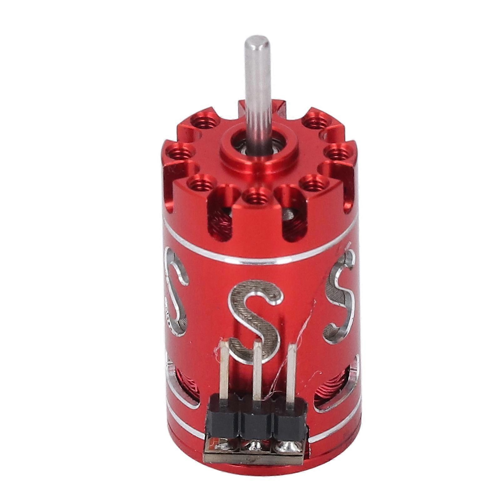 RC Model Car Motor 2.0 Shaft Fine Balanced Rotor RC Brushless Mini Motor for WLtoys K989 K969 1/24 1/28 Red 5700KV
