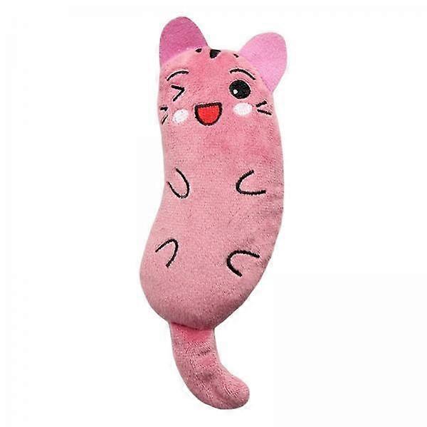 2xChew Grinding Play Toys Pillow Catnip Toy Cat Scratch Pink