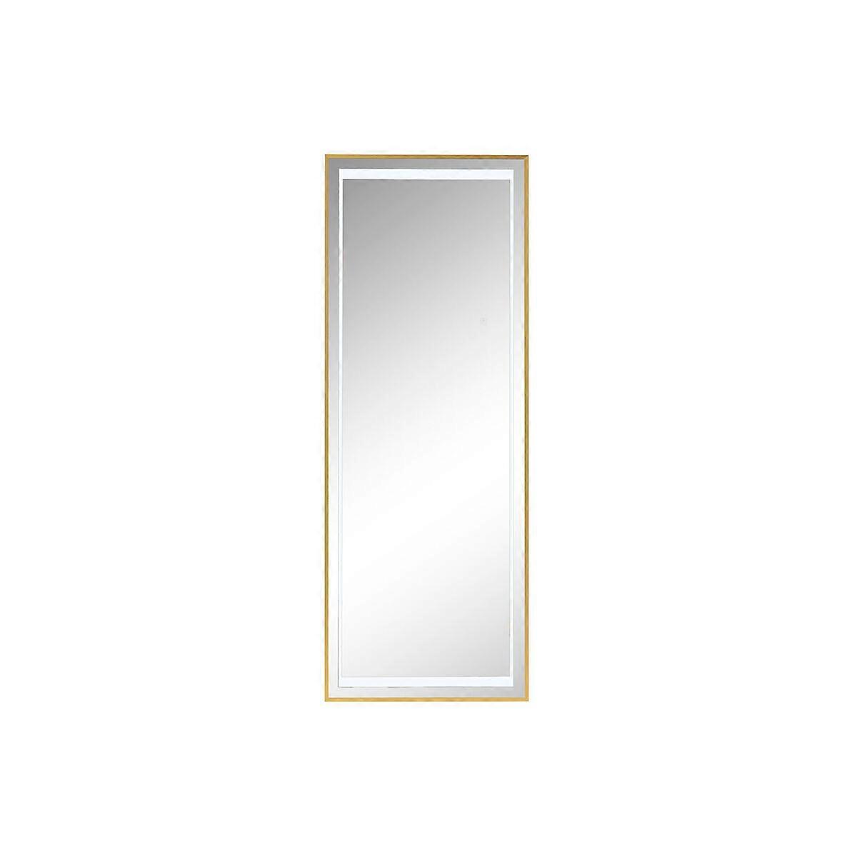 Dressing Mirror Home ESPRIT Gold Aluminium 50 x 0.5 x 150 cm