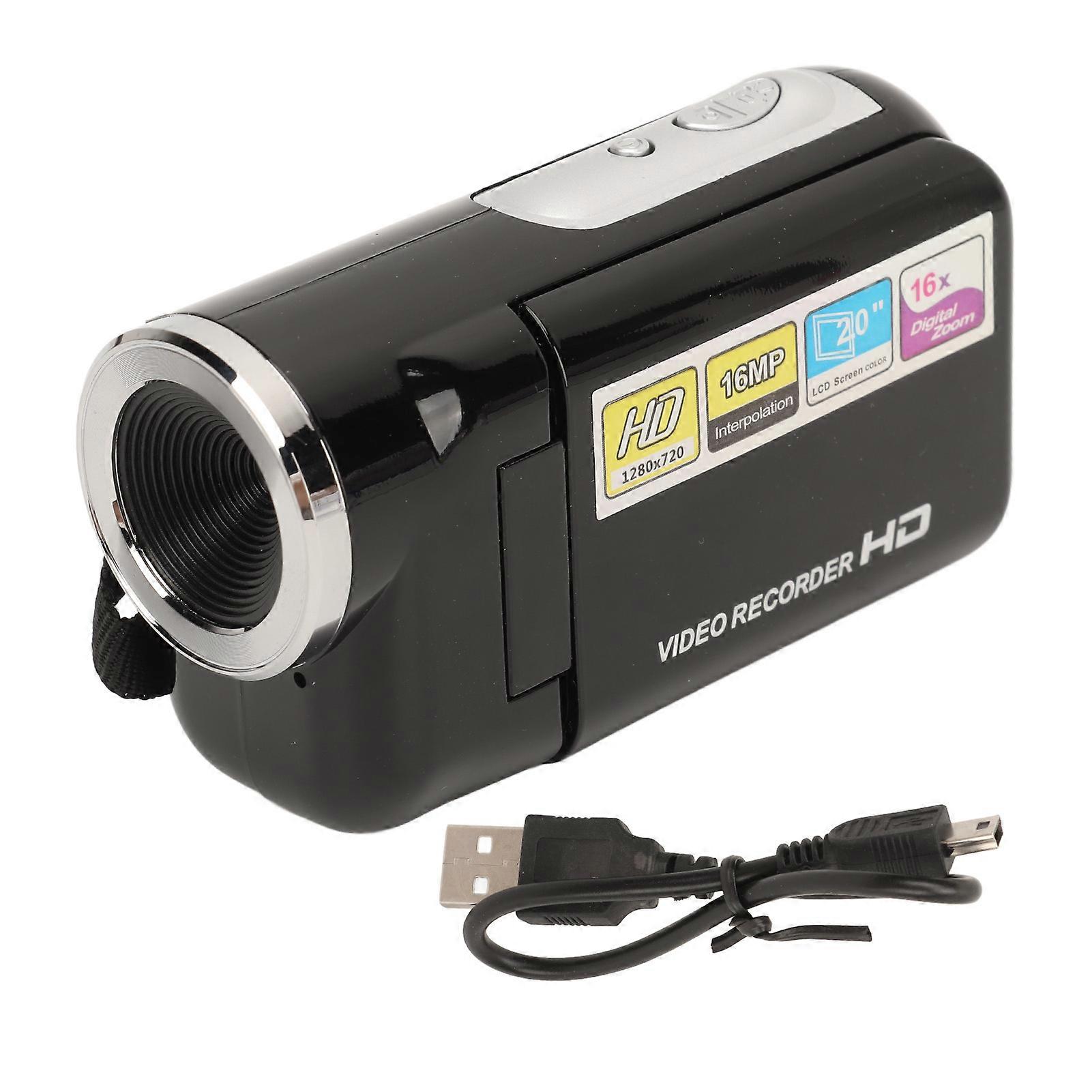 Kids Portable Digital Camcorder, 2 Inch Screen, 1080P HD, 16x Zoom, 16MP, Easy Operation, Ideal Gift