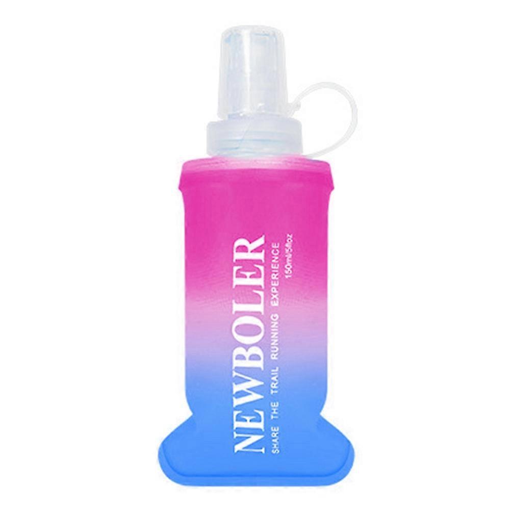 NEWBOLER 150ml TPU Collapsible Water Bottle Soft Flask Gradient Color Sports Portable Bottle for Mar