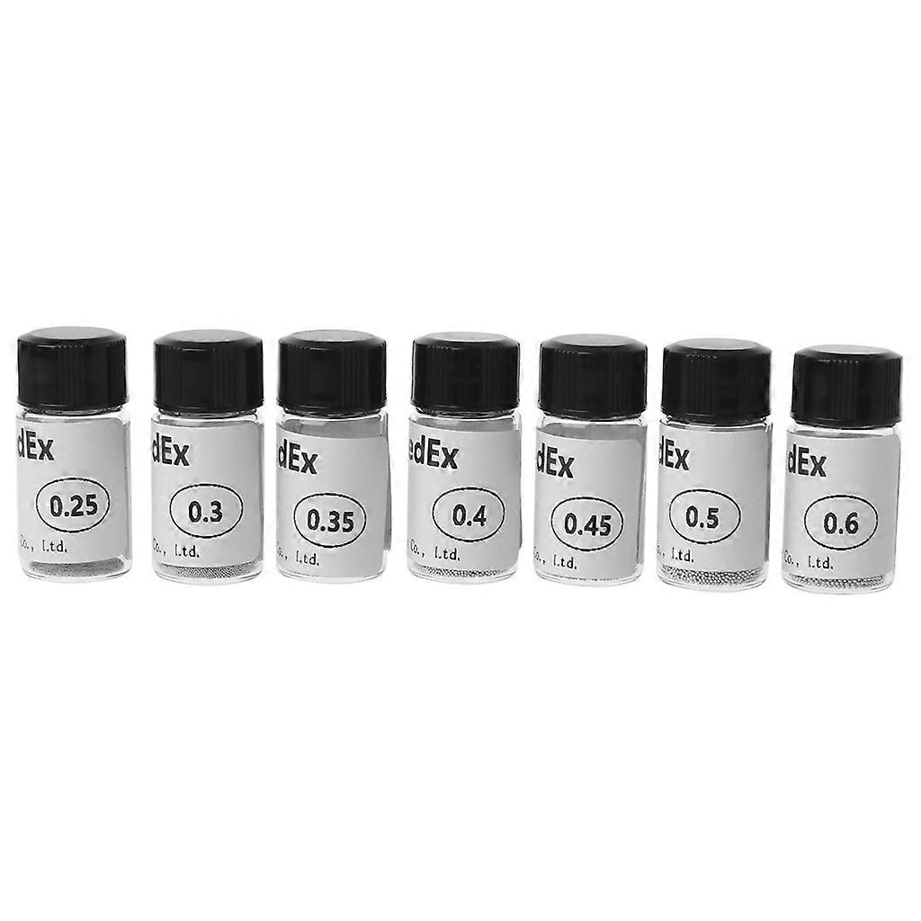 7 Bottle 0.25-0.6mm Diameter BGA Tin Solder Ball Soldering Heat Universal Stencil Balls for GPU CPU IC Chip PCB Durable