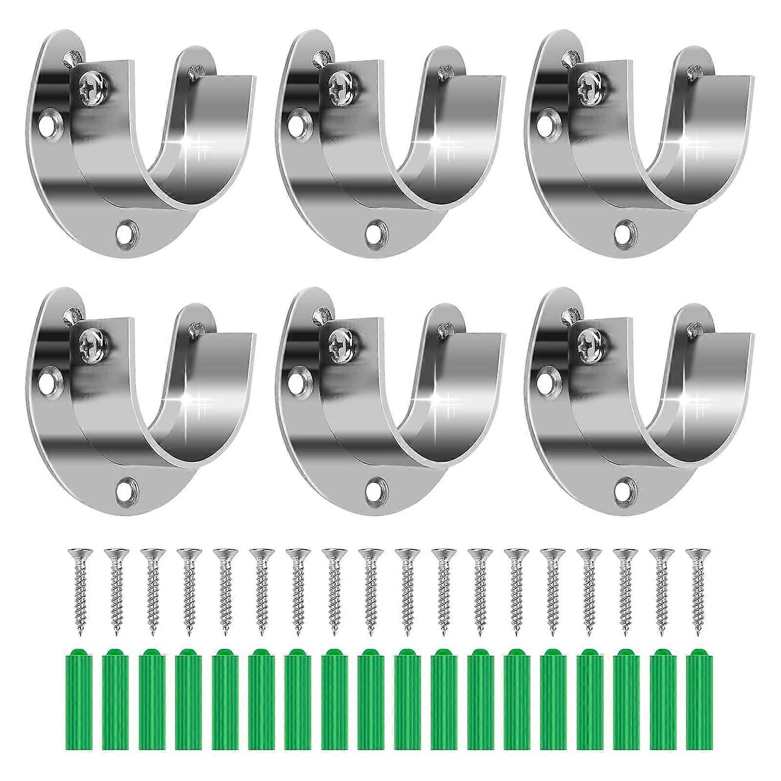 6pcs Space Saving Shelf Supports Convenient Shelf Supports Closet Rod Support Suitable for Kitchen & Office Supplies