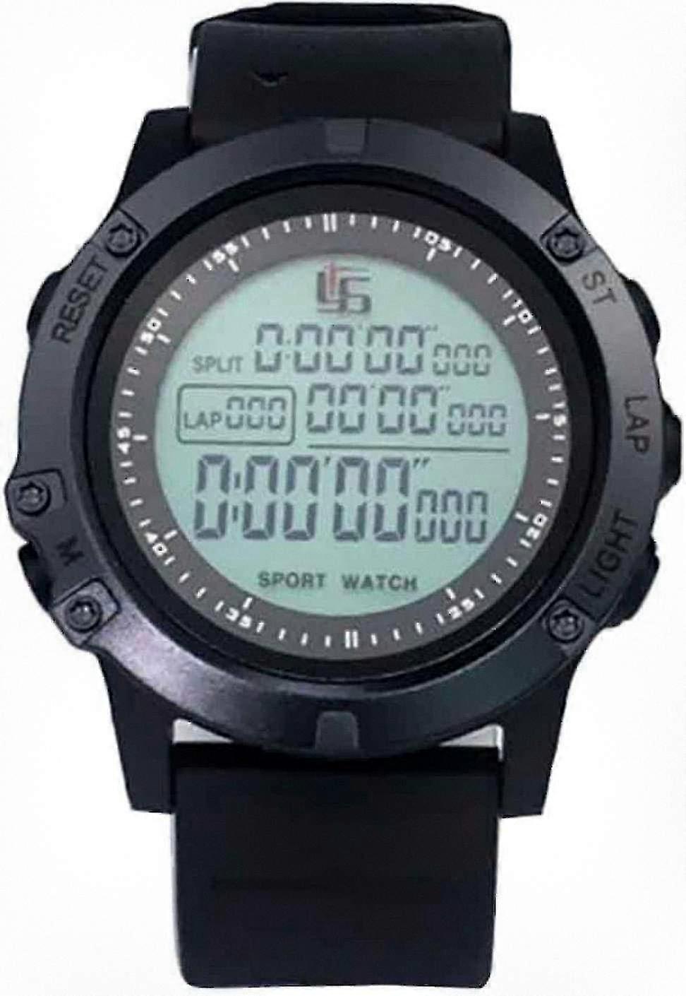 Waterproof Sports Watch with Timer, Countdown, Stopwatch, LED Backlight, Large Display for Referees, Coaches, and Teachers (Black)