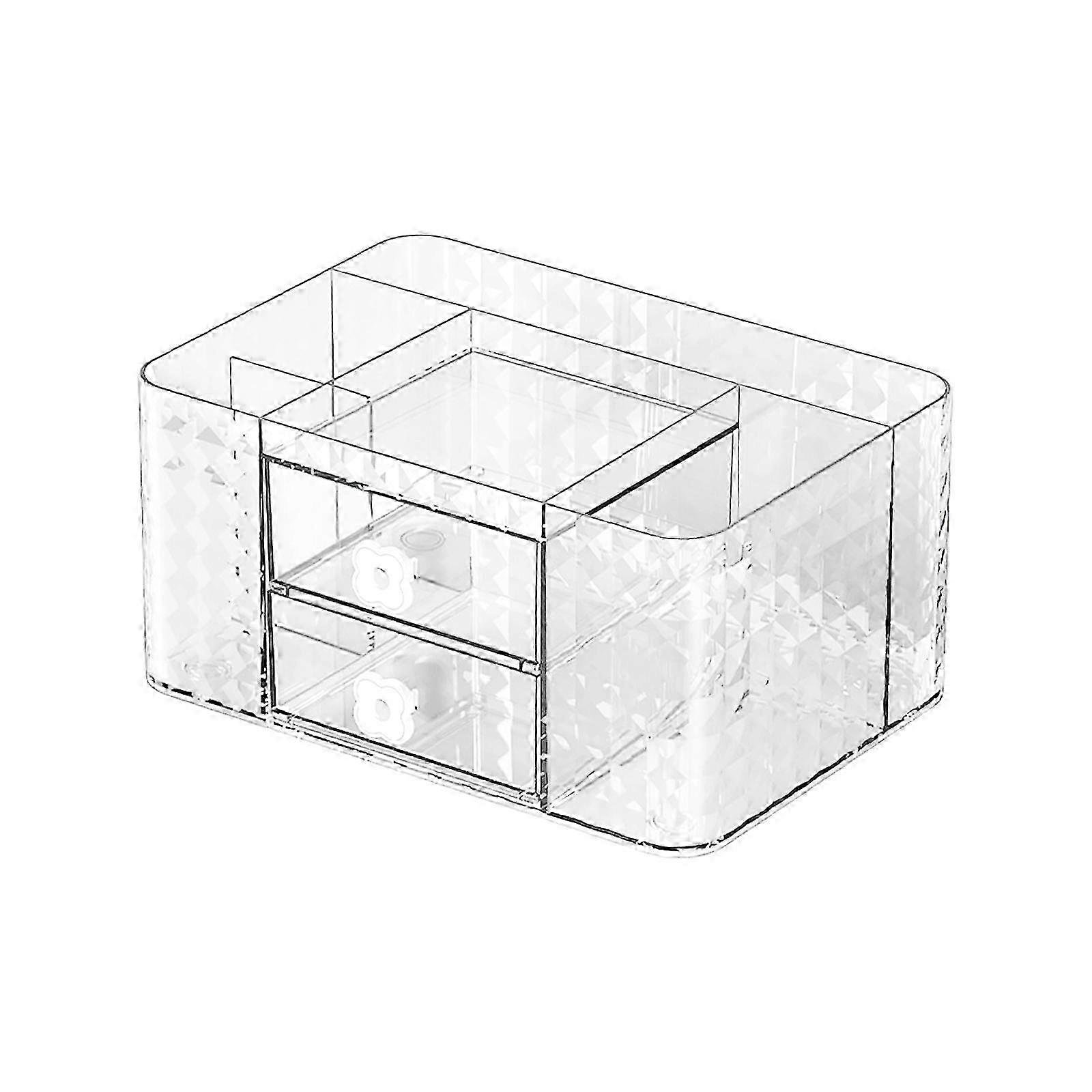 Desk Organizer Pen Holder Transparent Saving Space Makeup