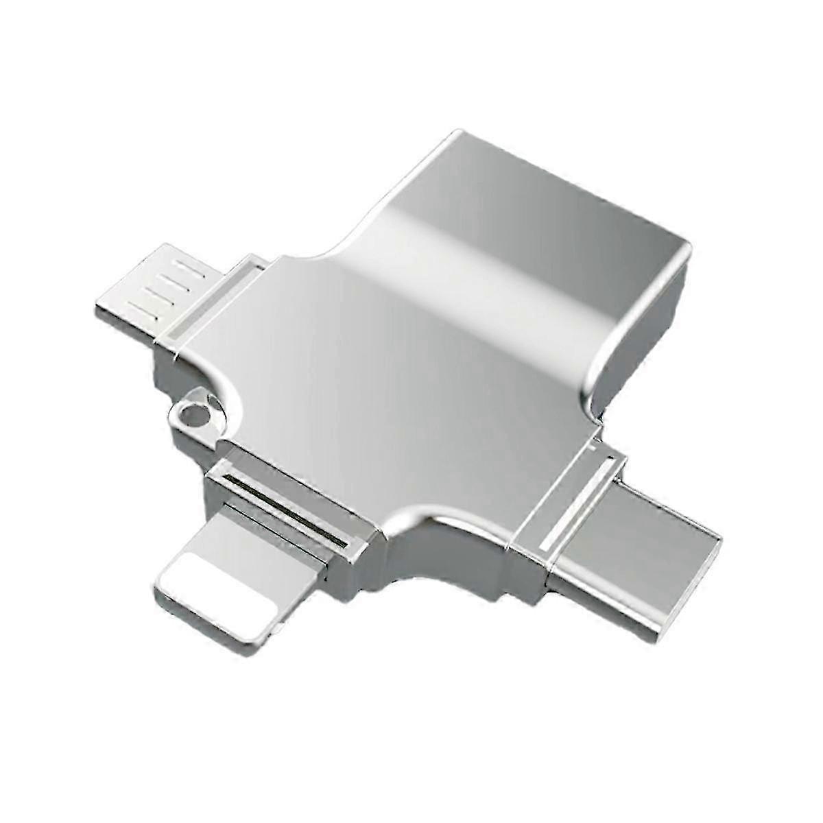 USB 3.0 4-in-1 SD/Micro SD Card Reader with OTG Adapter for Phone, Computer