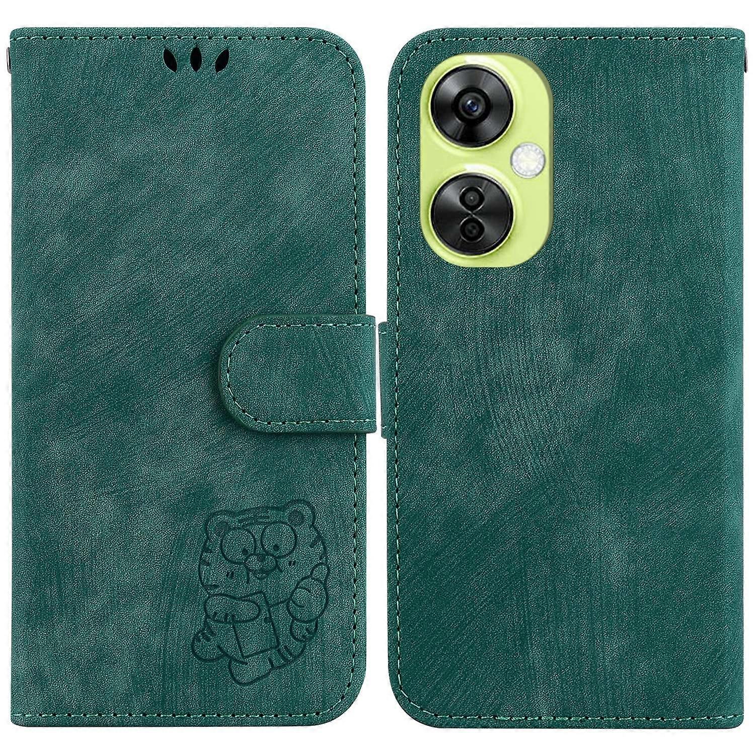 Little Tiger Embossed Leather Phone Case