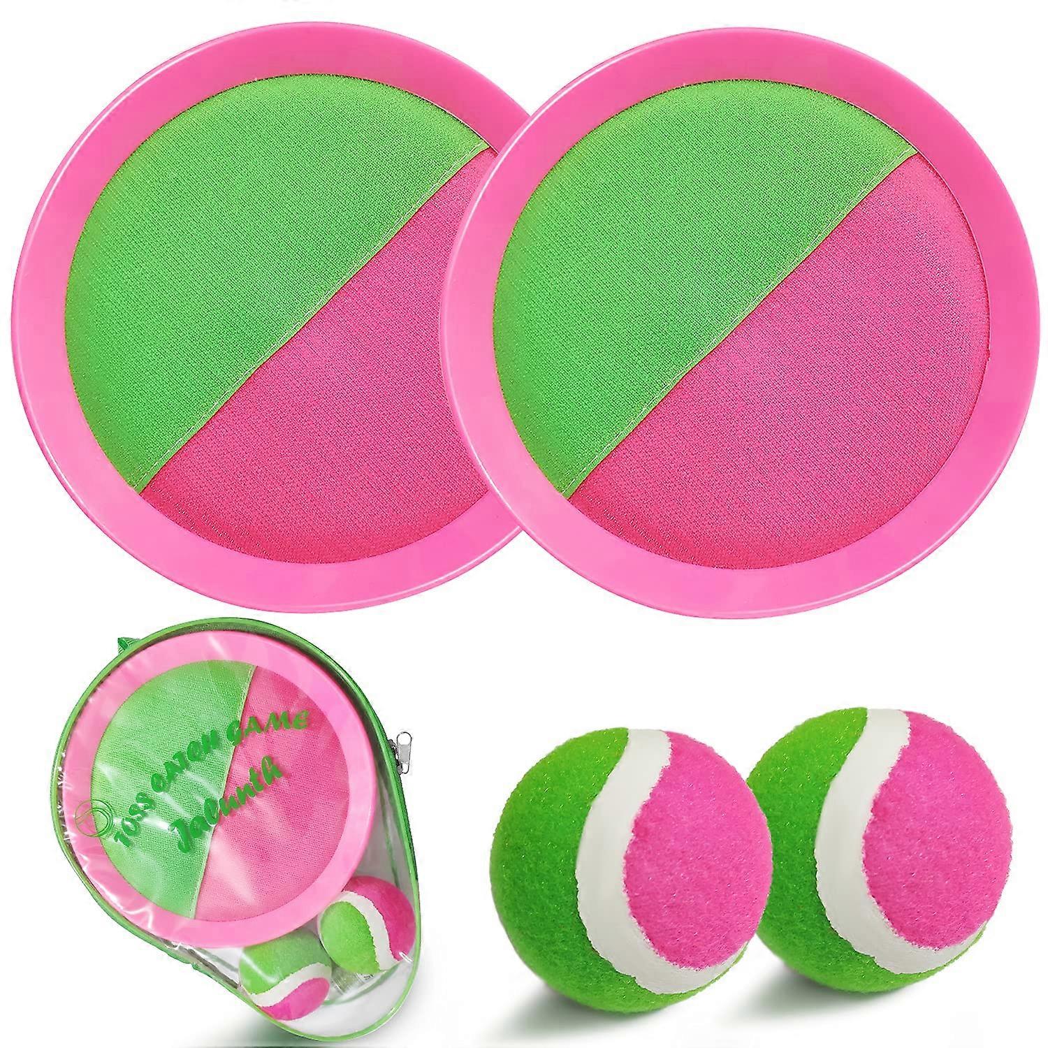 Ball Catch Set Game Toss Paddle Beach Toys Back Yard Pool Outdoor Games