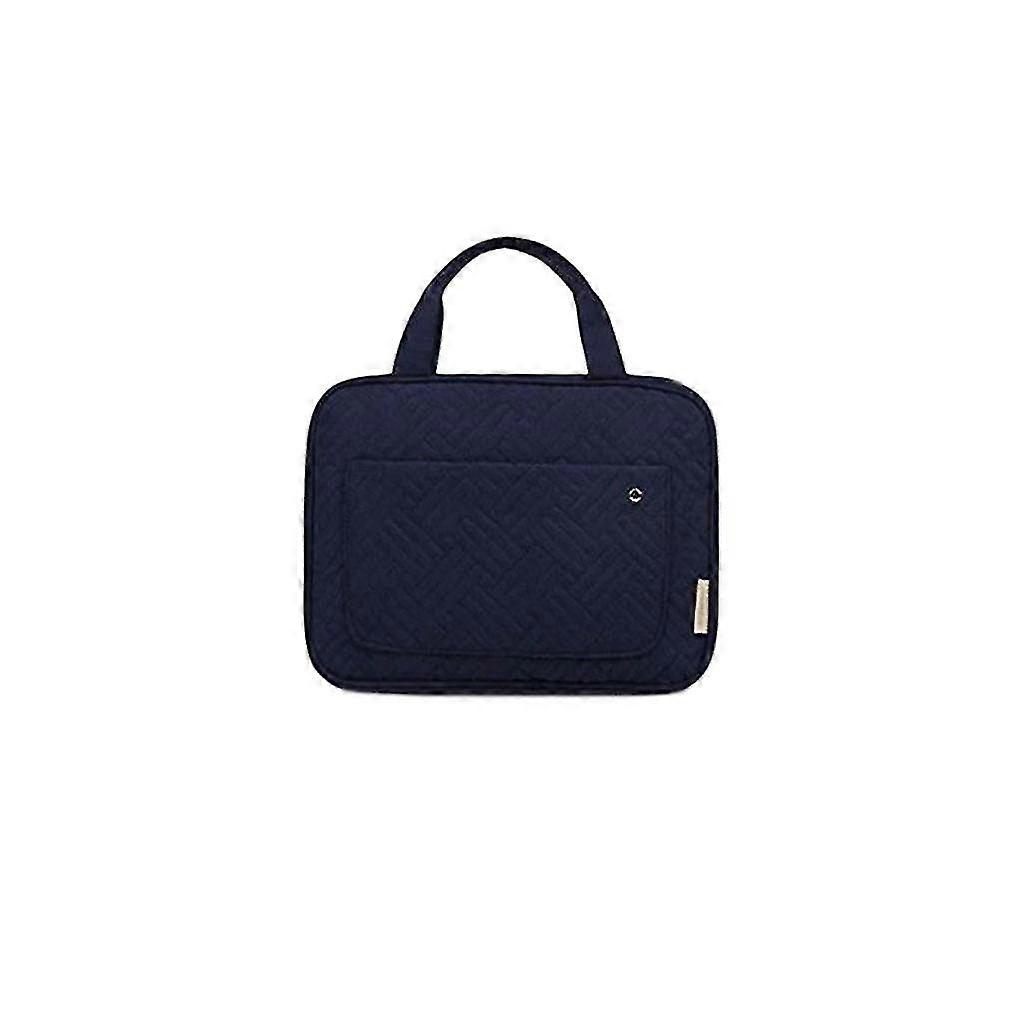 Waterproof Hanging Toiletry Bag Multi-layer Cosmetic Organizer - Blue