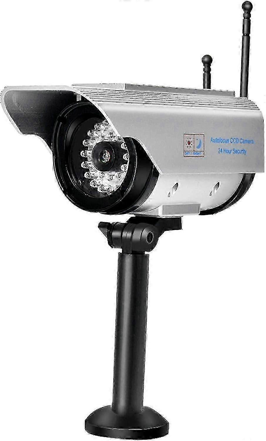 Dummy Cctv Camera Solar Powered Led Dummy Camera Led Flashing Imitation Surveillance Camera Indoor Outdoor Use For Homes And Business 1pc Betterlif