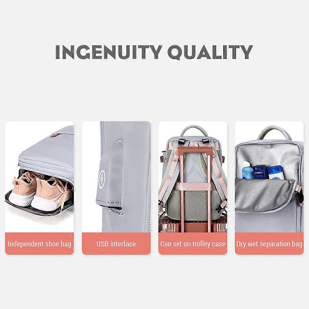 Travel Backpack for Hiking and Camping  Lightweight and Waterproof  Large Capacity with USB