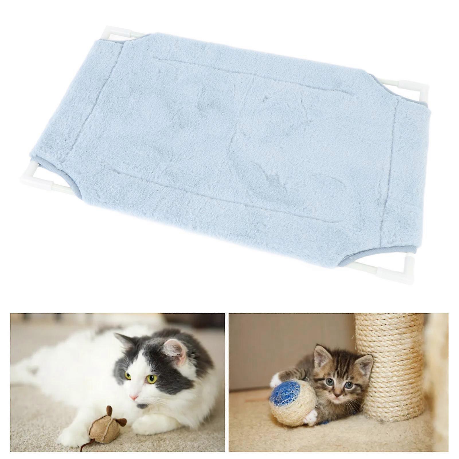 Cat Window Bed with Suction Cup 33 Lbs Load Capacity Warm Plush Cat Window Perch for Indoor Cats Blue 