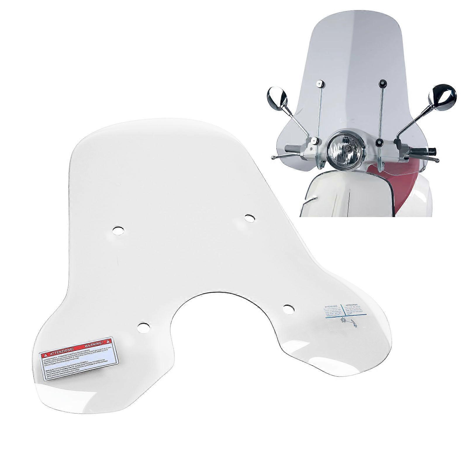 Motorcycle Windshield Windscreen Scratch Proof Protective Enhanced Comfort Wind Deflector Replacement for Primavera