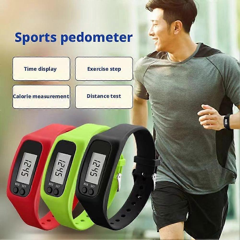Sky blue (G) $Silicone electronic pedometer bracelet watch multi-function pedometer sports led electronic watch