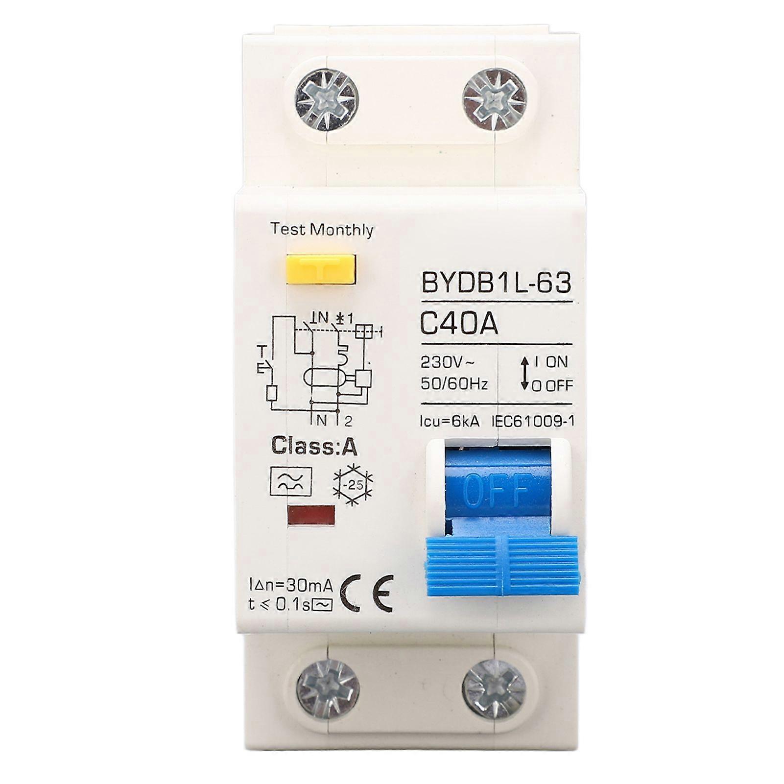 High quality  BYDB1L-63 C40A 230V 40...