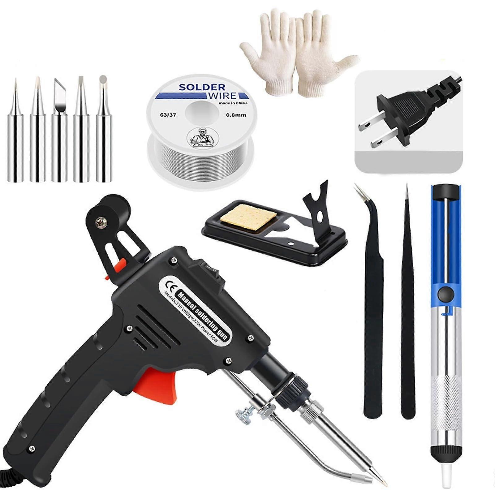 Manual Soldering Gun, MultiFunction Metal Welding Iron Soldering Gun Set, Corded Solder Iron