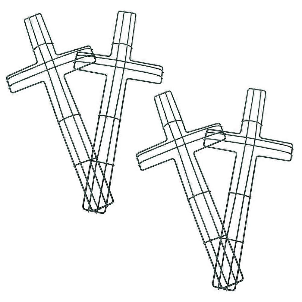 Outdoor and Indoor Wreaths, Elegant Cross Frame Design, Durability