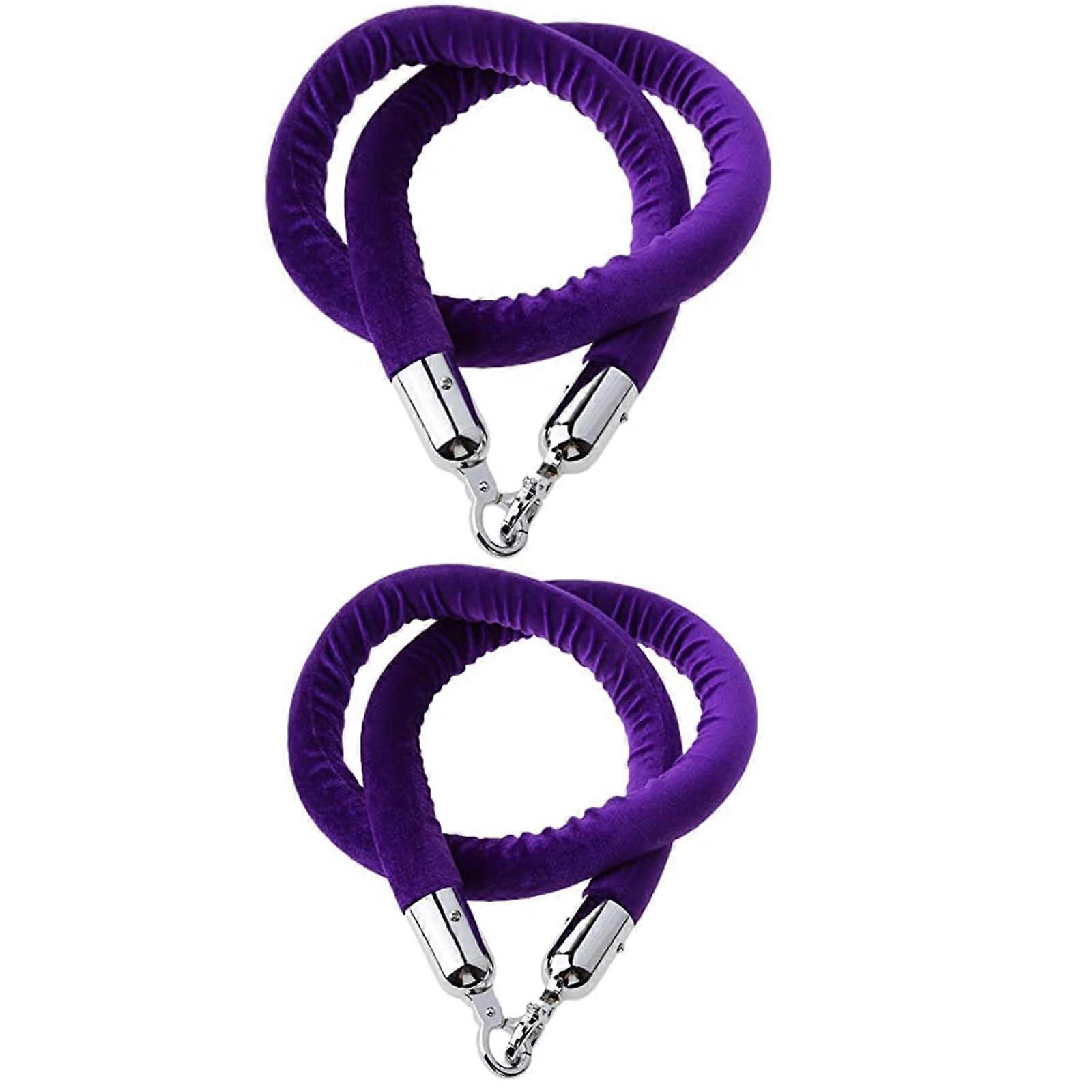 barrier rope for party events, queue barrier for festivals (purple 2M)