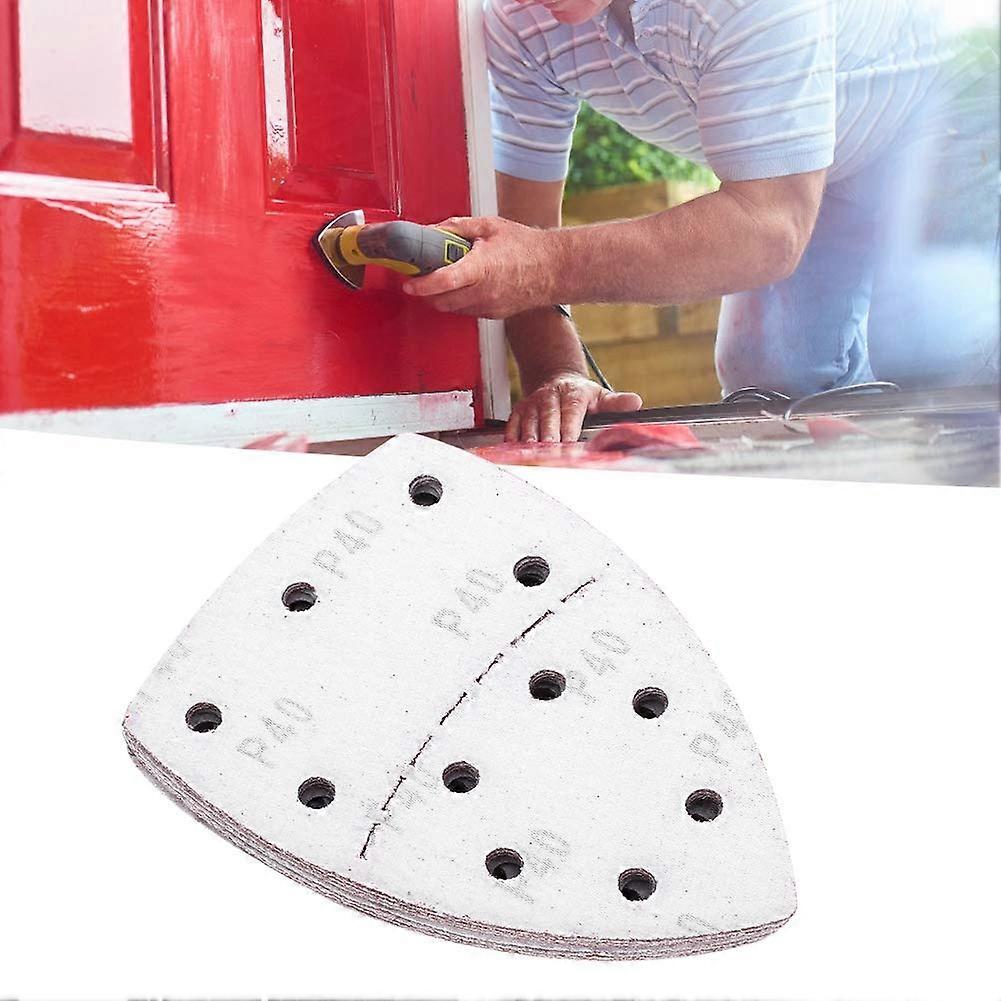 60pcs grinding discs, 60pcs mouse sandpaper separate palm sandpaper 11 holes mm A UM oxide pads mm (40 mesh) Ref: 4345