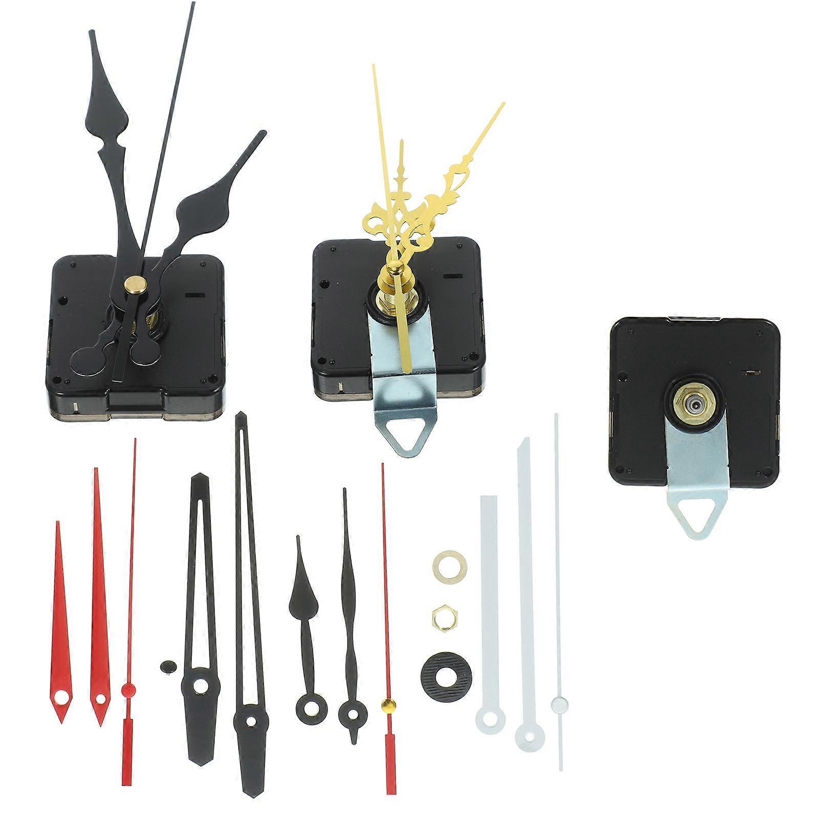 Clock Hands And Motor Kit Quartz Technology Small Clock Mechanism For Clock Making Assorted Color 134X07Cm 1Set