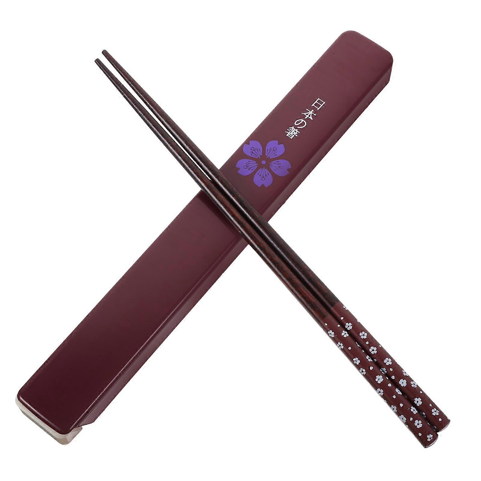 Japanese Chopsticks Set Long and Slender Shape Comfortable Hold for Decoration and Picnic 1Set