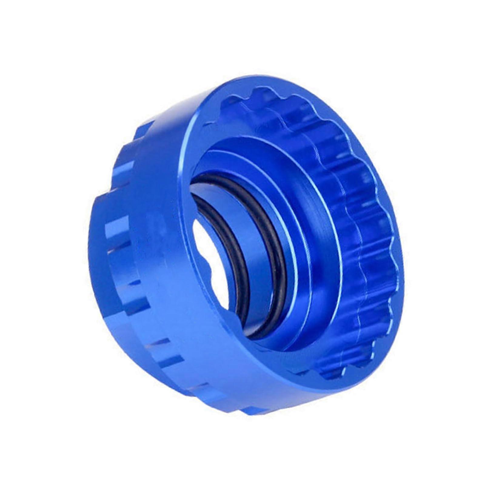12 Speed Direct Mount Dental Disc Tool Chainring Lock Ring Adapter for Bicycle Crankset - Blue