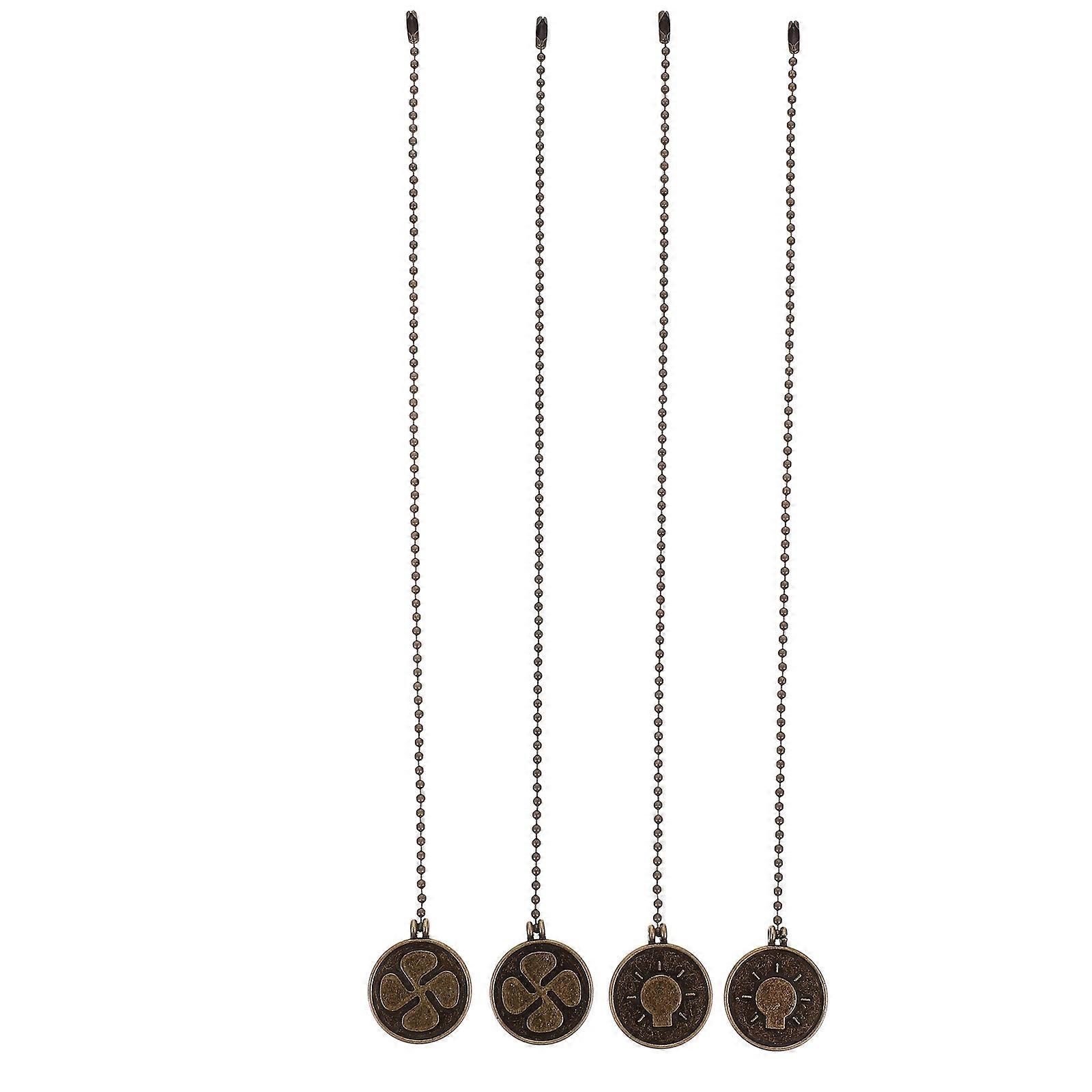 Zinc Alloy Ceiling Fan Pull Chain for 2Sets Ceiling Light Pendant Extensions