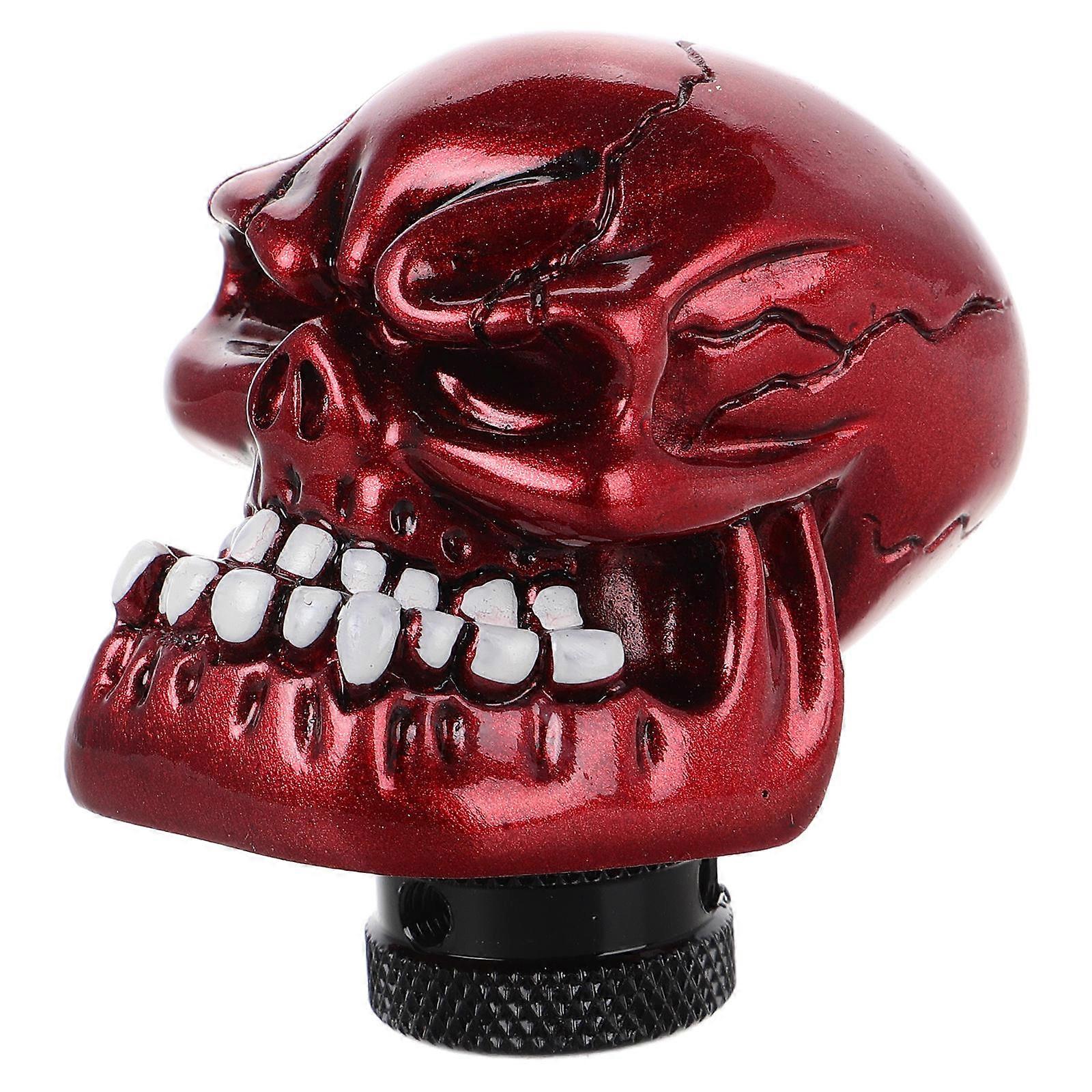 Universal Gear Knob Enhances Driving Fun Manual Transmission Car Enthusiasts Red Resin 1Pcs