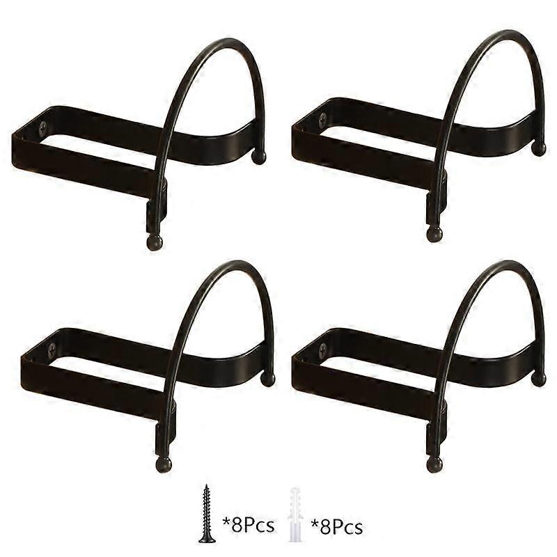 4pcs/Pcak Wall Mounted Cowboy Hat Storage Rack Multifunctional Hat Display Organizer