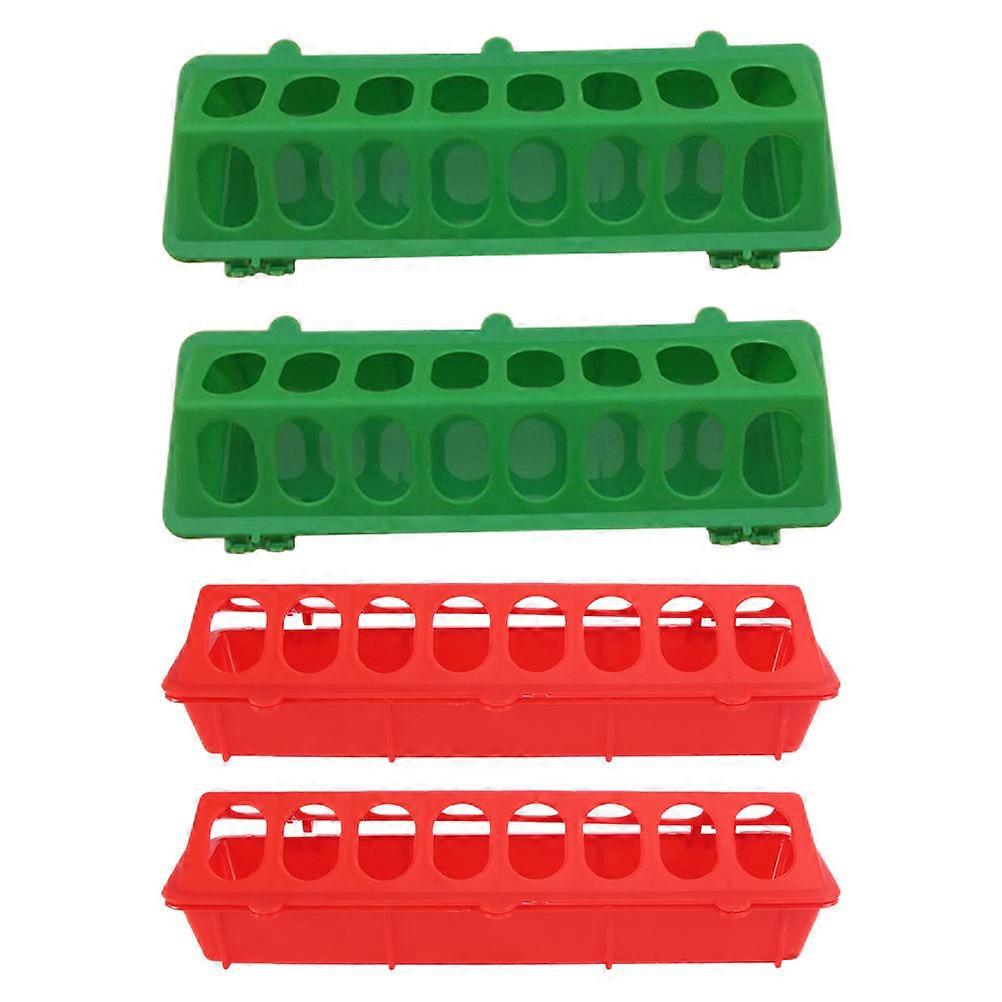Feeder For Chickens Household Chicken Feeders Multi Function Chick Feeders Birds 30X10X8CM Prevent Food Waste