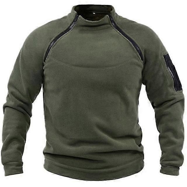 Army Fleece Taktiske jakker Mænd Militær pullover Oversized Fisketøj Vandretrøje Militær taktisk tøj til mænd