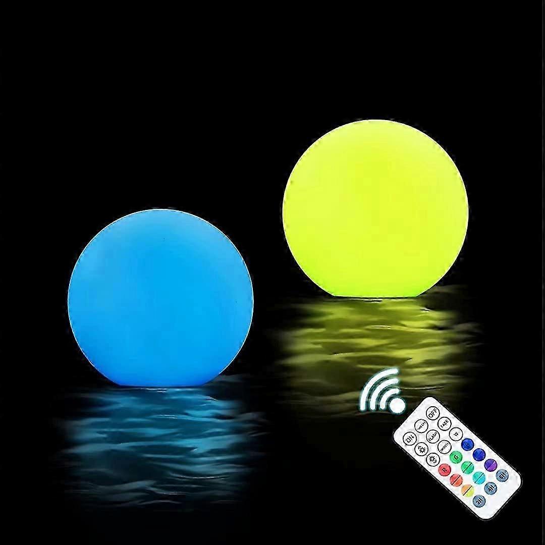 Floating Pool Lights, 16 Colors LED Glow Pool Ball Lights with Remote, Waterproof Light up Pool