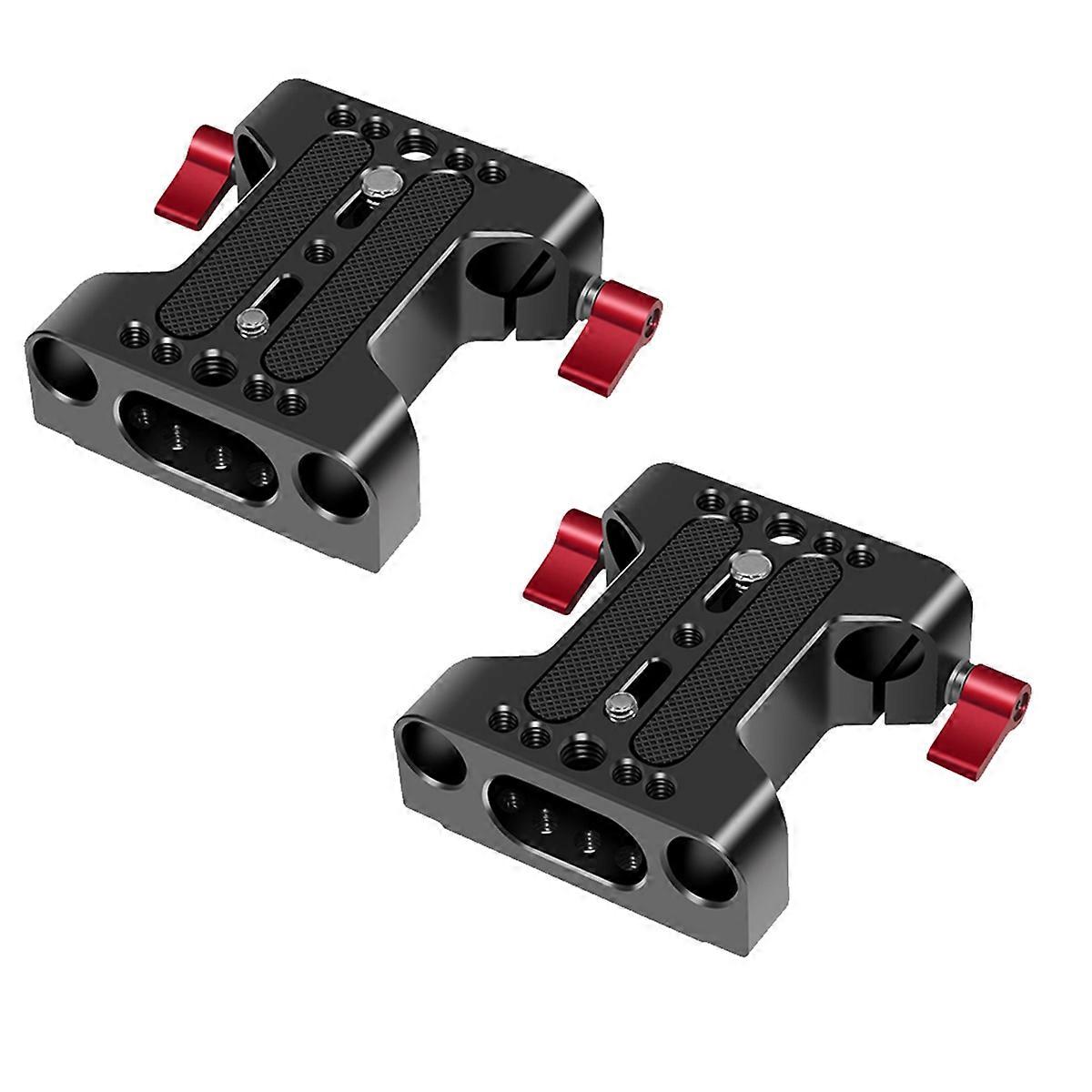With Dual 15mm Rod Rail Clamp for Cage and DSLR Rig Camera