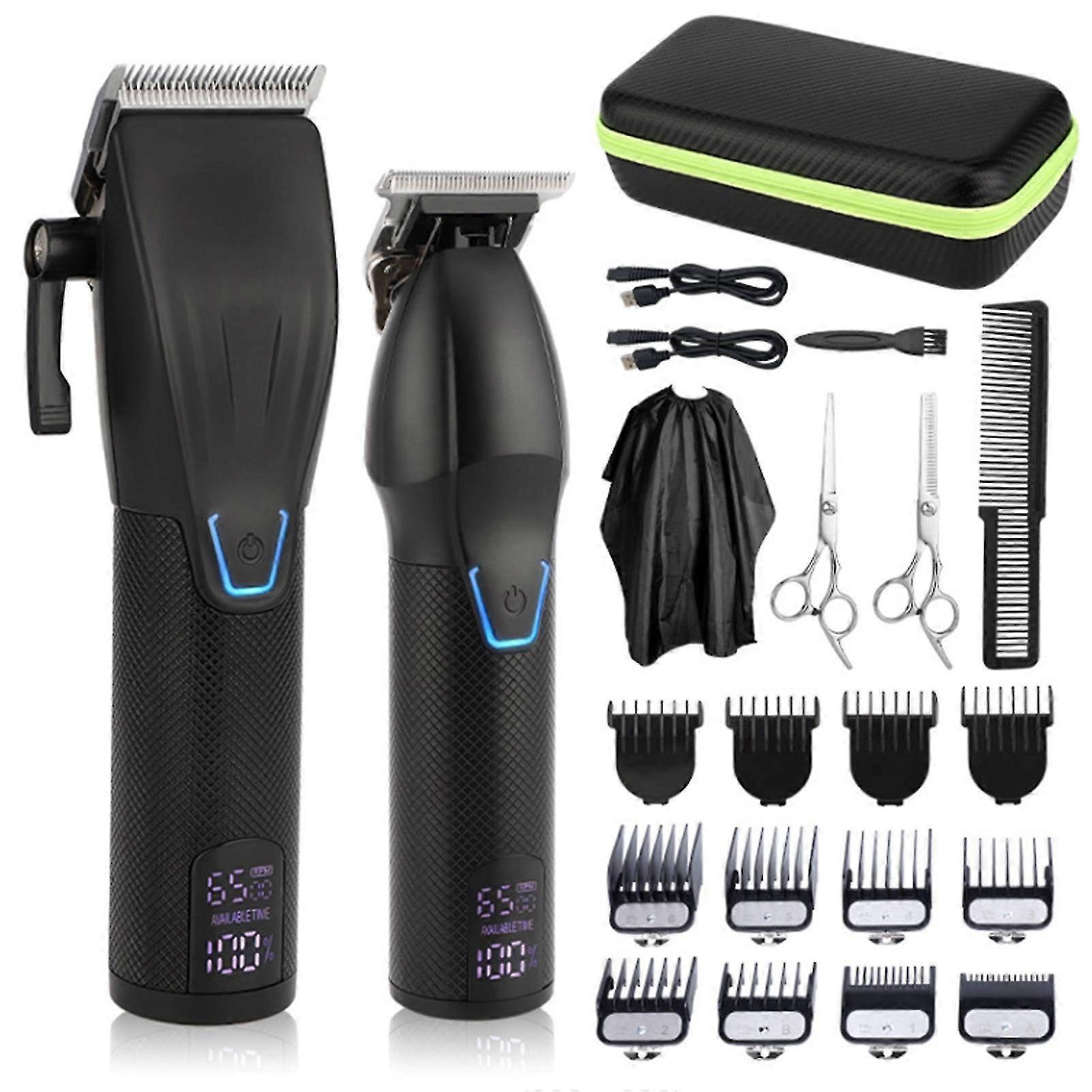 Professional Electric Hair Clipper Set Intelligent Display Speed Adjustable