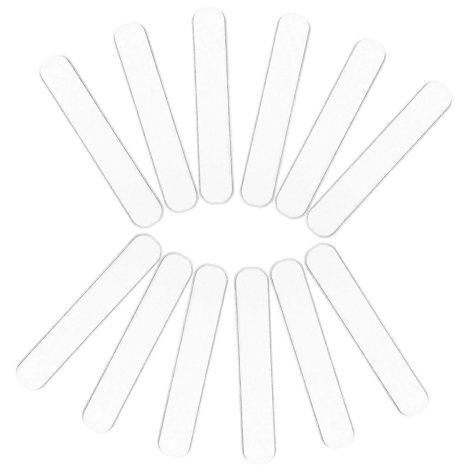 クリアドアノブバンパーシリコンドアストッパー衝撃吸収ホームキャビネット透明6.00X1.00X0.30cm 12個