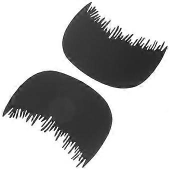 2pcs Hair Fiber Comb Hairline Comb Shield Combs Hairline Comb Plastic Hairline Comb Hairline Optimizing Tool Hairline Fiber Comb