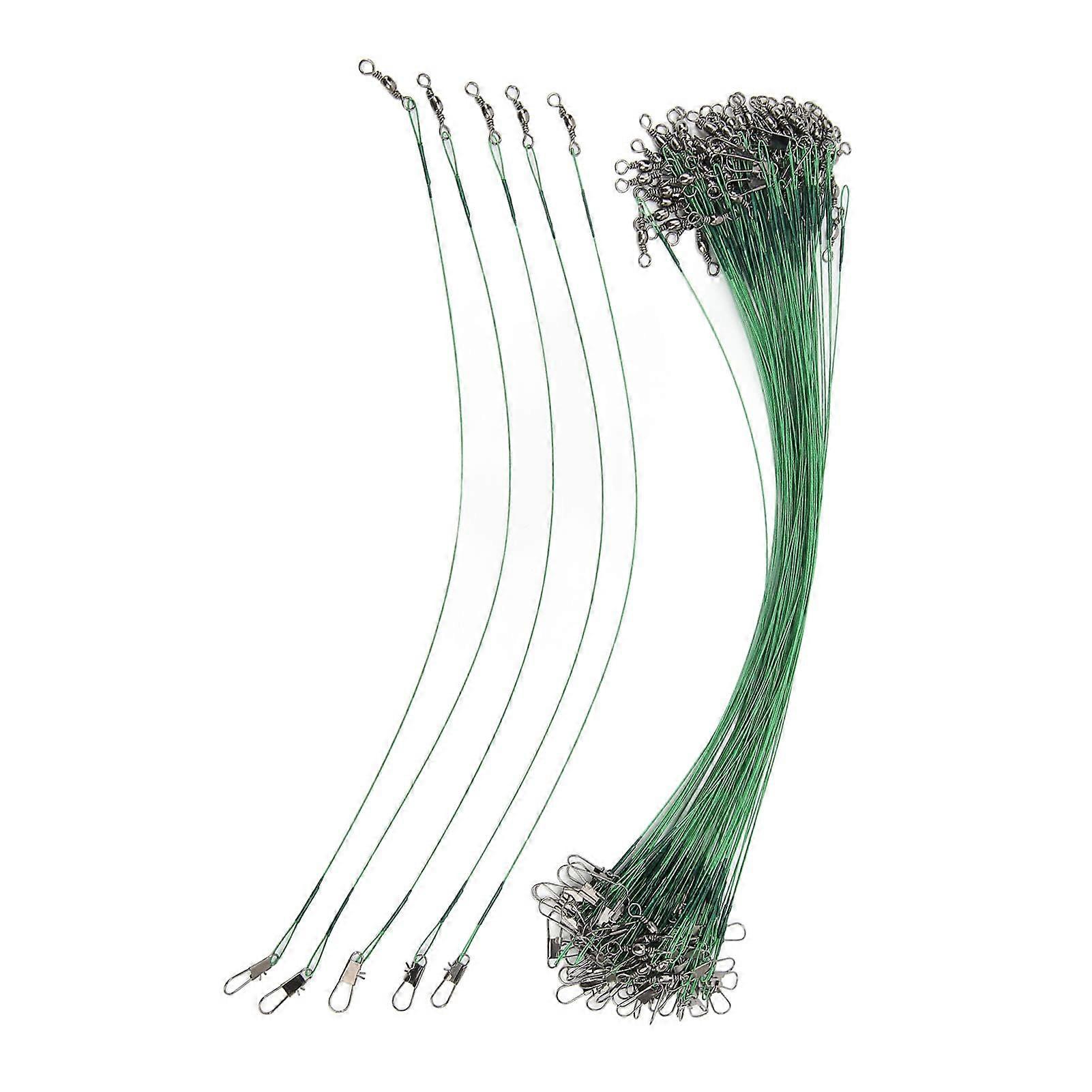 Angelvorfach 100-Piece Heavy-Duty Steel Fishing Leader Wire for Saltwater 25cm, Durable and Corrosion-Resistant