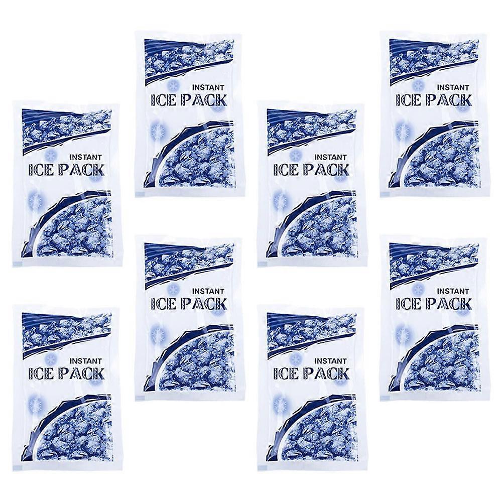 Instant Cold Pack for Food and Cooler 8Pcs Blue Rectangular