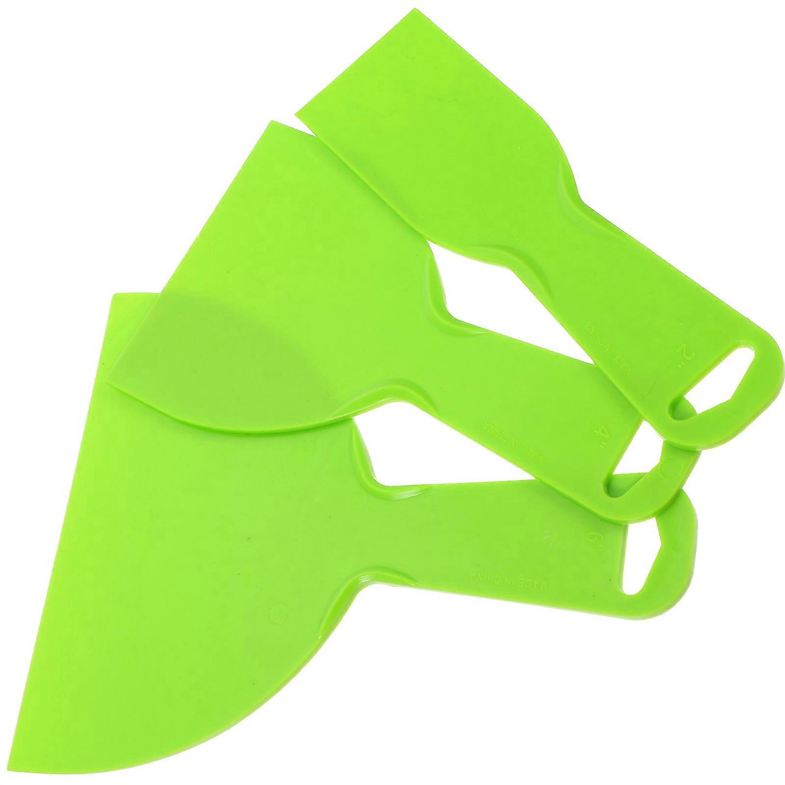 Wear-Resistant Printer Nozzle Cleaning Tool Multifunctional Hot Bed Scrapper Ergonomic Design 3D Printing Accessory Light Green 3Pack