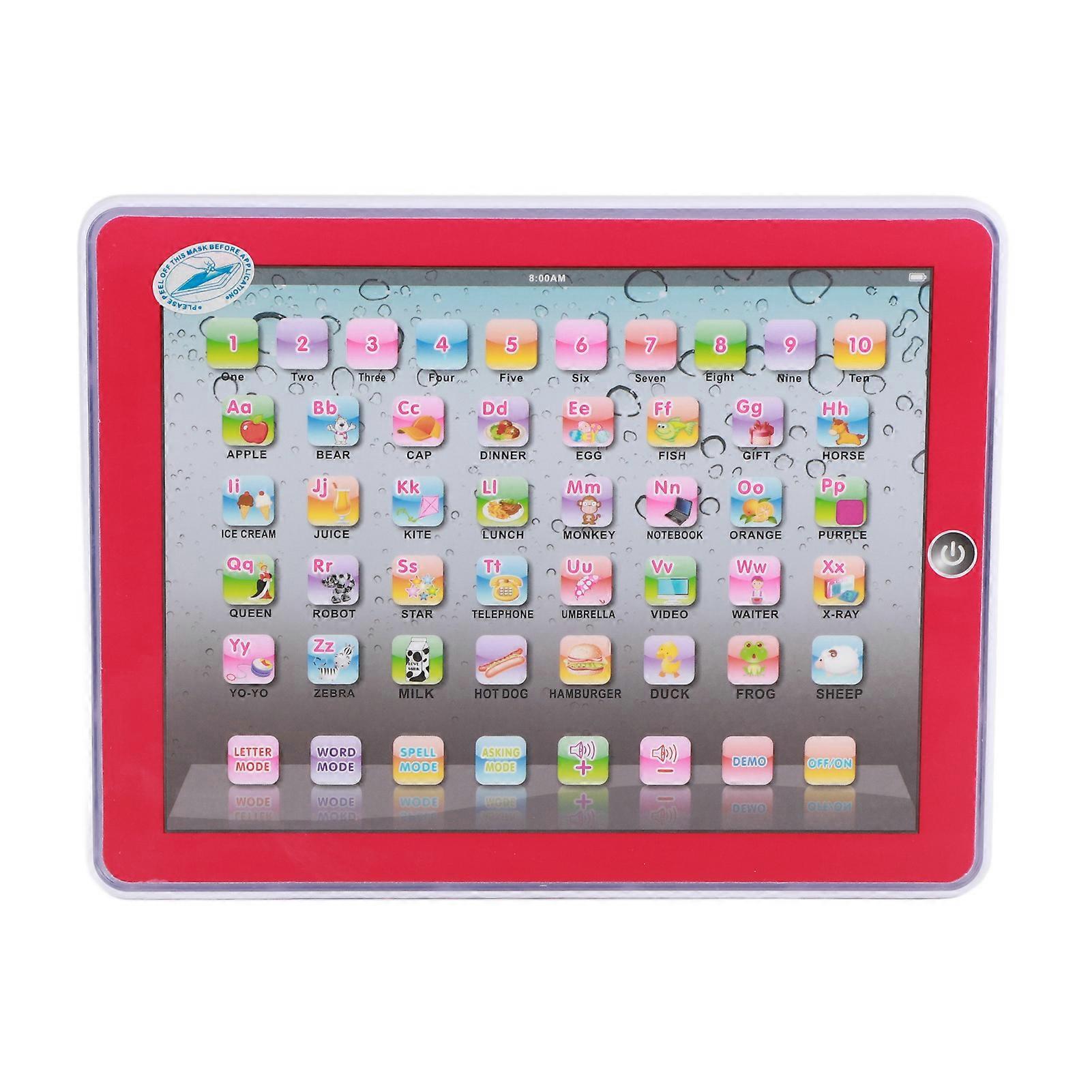 English Learning Tablet for Babies and Toddlers, Early Educational Toy (Pink)
